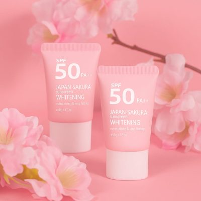 2 pis  Japan Sakura Sunscreen
